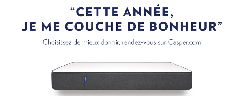 Le matelas Casper s’affiche dans le métro parisien