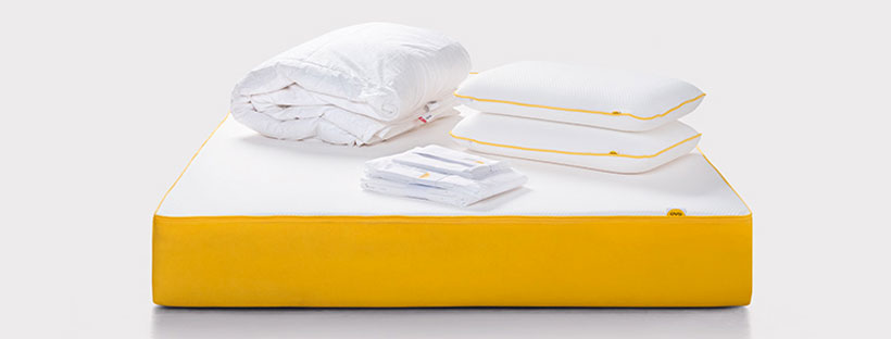 Eve introduit un pack qui inclus matelas, oreiller et couette