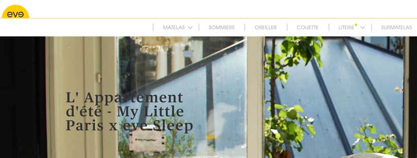 Le matelas Eve s’installe dans l’Appartement d’été My Little Paris